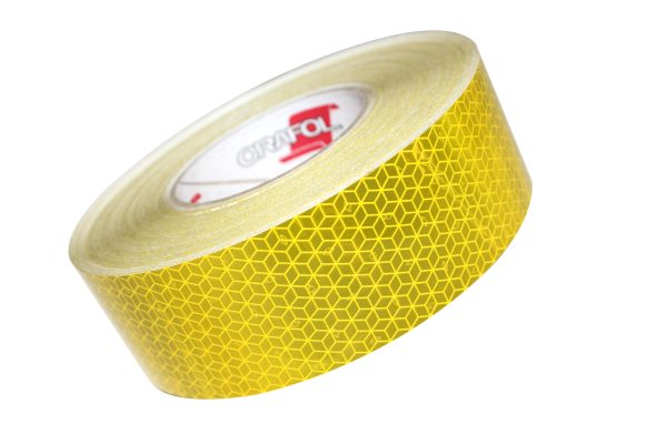 50mm X 50m Yellow Vehicle Conspicuity Tape
