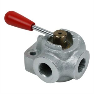 12101900351-three-way-hydraulic-diverter-valve-steel-3-4-400-bar